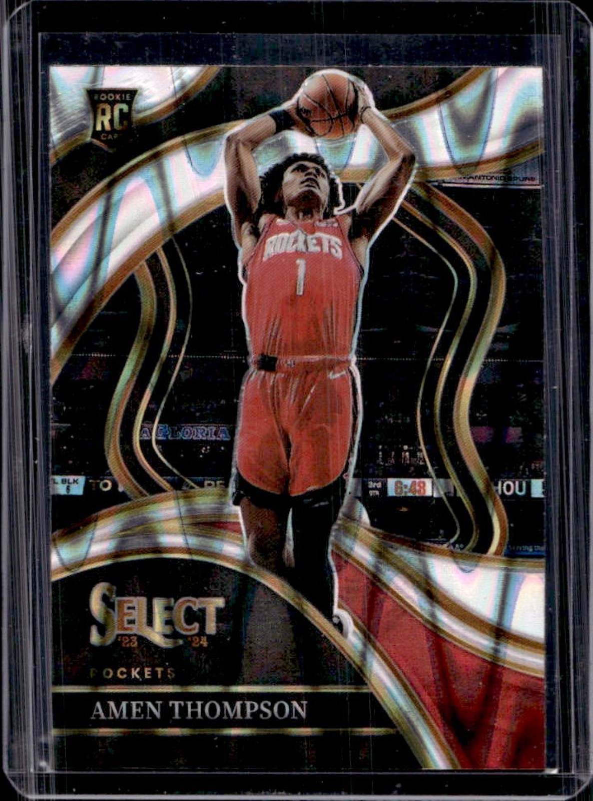 2023-24 Select Amen Thompson RC Tectonic Prizm Courtside #274 Rockets