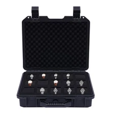 Watch Case for 15 Watches Collectors Display Storage Briefcase Watch Storage Box