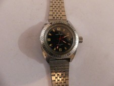 MONTRE VINTAGE FEMME AUTOMATIQUEMICHEL HERBELIN DATE ET TROTTEUSE