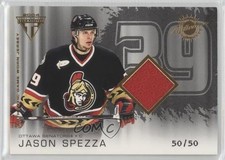 2003 Pacific Private Stock Titanium Hobby Jersey Number 50/50 Jason Spezza 0uj7