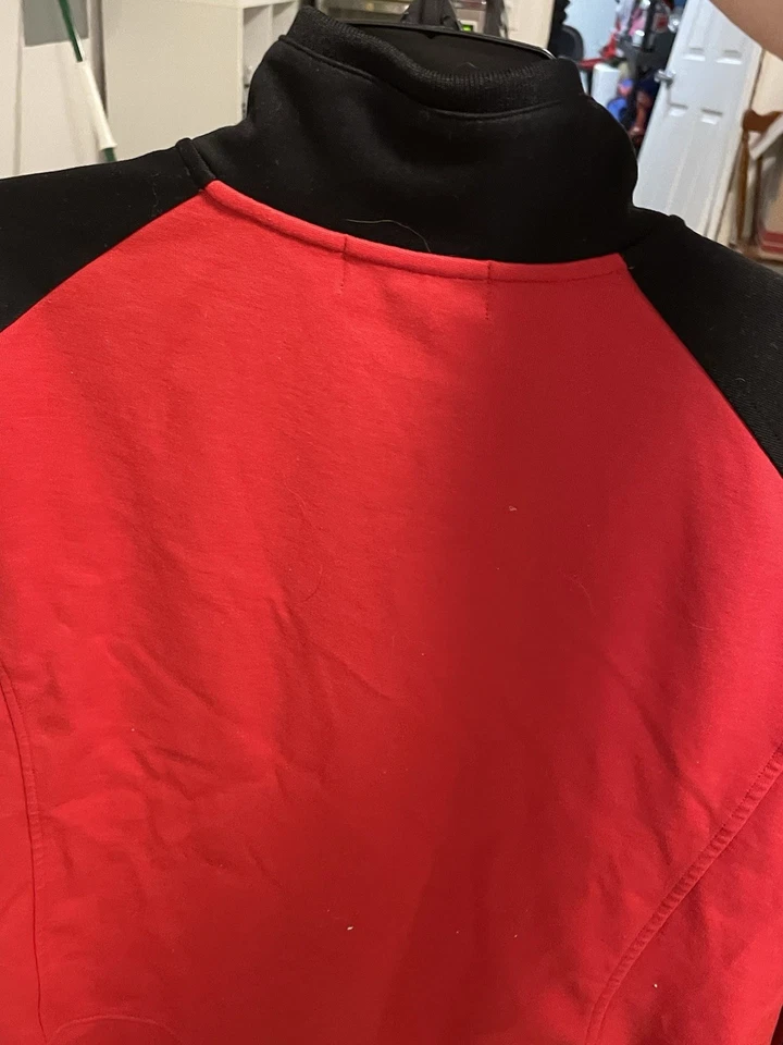 Chaqueta para mujer Ralph Lauren roja con cremallera frontal L-RL talla XL/TG Foto 3 de 4