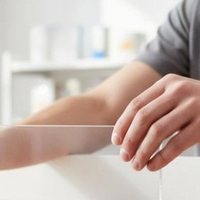 10 Pezzi Divisore Trasparente in PVC Organizzazione Negozio