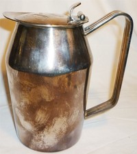 VINTAGE SILVERPLATED FAIRMONT HOTEL DOUBLE WALL COFFEE HOT WATER POT ITALY