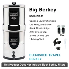 Big Berkey Water Filter Housing Only – 2.25 Gal (Filters not Included)