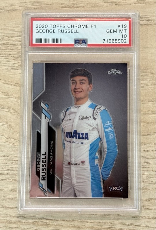 George Russell 2020 Topps Chrome F1 #19 PSA 10 GEM MT