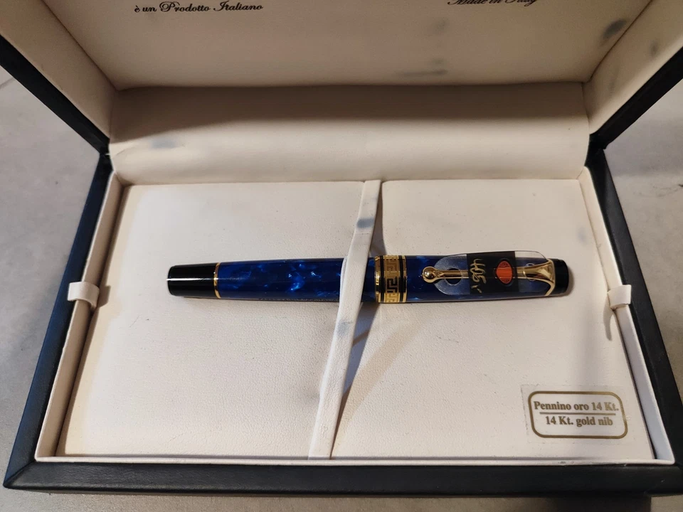 Aurora Kolbenfüllhalter Optima 996 / 14 kt. Goldfeder - Bild 3 von 4