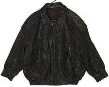 1980s?1990s Leather Bomber, Multi-Axis Panel Compression, Spanish Production