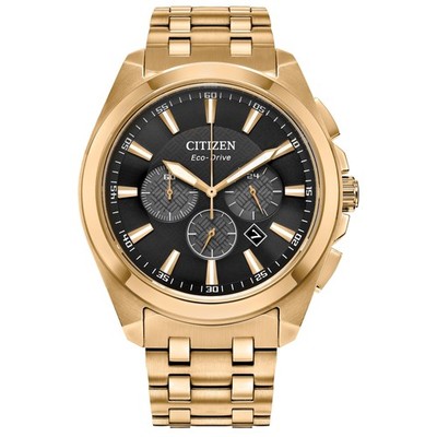 Citizen CA4512-50E Men Quartz Chronograph Gold Tone Stainless Steel Watch