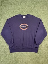 Vintage Limited Edition Grandma Blue Crewneck Sweatshirt Size XL Made In USA 90s