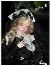 Handmade 1/4 BJD Doll SD Resin Jointed Face Makeup Female Girl Women Gift Toys