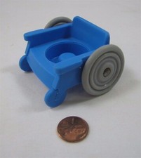 Fisher Price Little People Silla de Ruedas Azul Brillante Silla de Ruedas Ruedas ¡Muévete! Raro