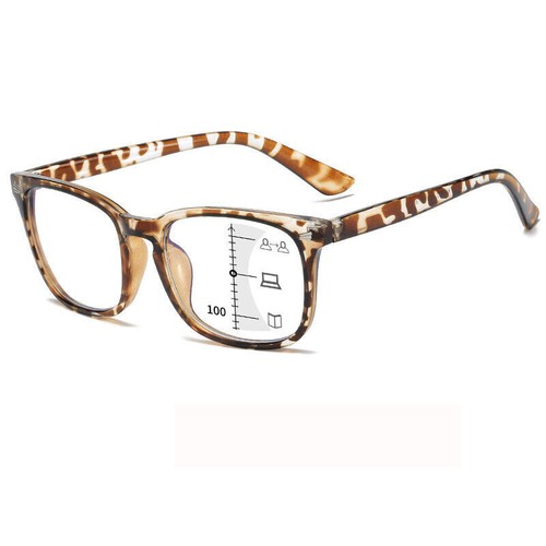 Gafas progresivas de metal gafas de lectura hombre bloqueo de luz azul lentes retro - Imagen 6 de 24