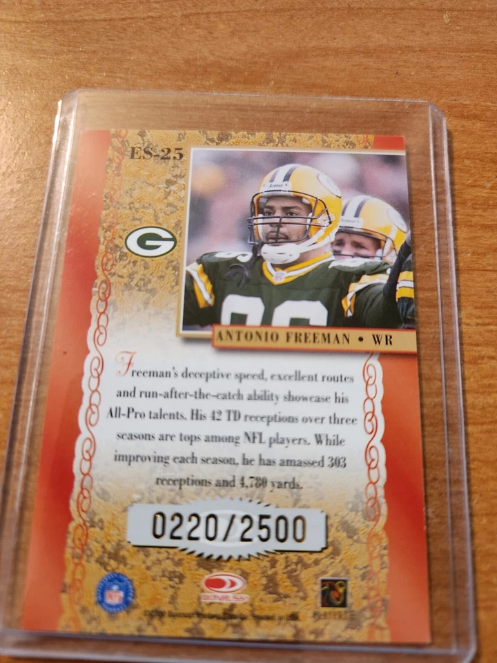 2000 Donruss Elite - Elite Series #ES-25 Antonio Freeman 0220 /2500 - Image 2 of 2