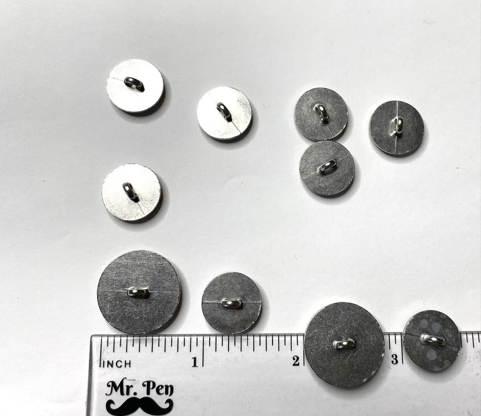 (10) VALENTINO V Logo Brown Gold Buttons Replacement Suit Jacket Coat Cuff Shirt - Image 3 of 4