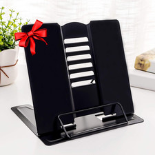 MSDADA 1PC Desk Book Stand Metal Reading Rest Book Holder Adjustable Cookbook Do