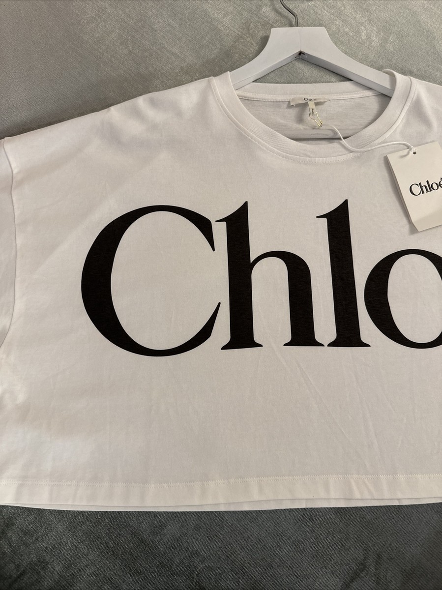 【CHLOE】 LOGO T-SHIRT Chloé Cropped Boxy Logo T Shirt In Cotton Jersey | Chloé HK