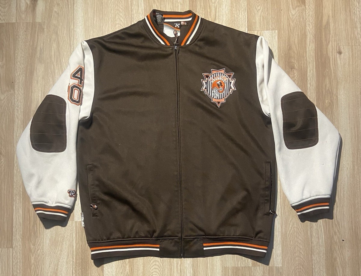 Rocawear Team Roc Full Zip Track Jacket Suit Size XL Brown/Beige