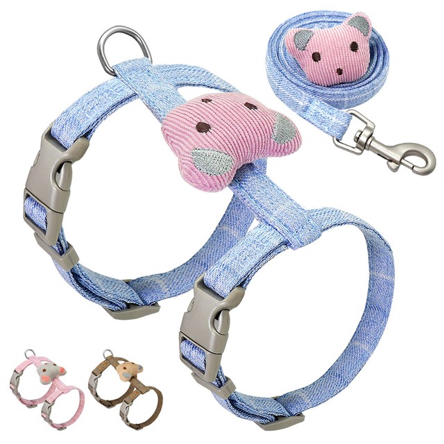 Adjustable Cat Harness and Leash Escape Proof Pet Walking ...