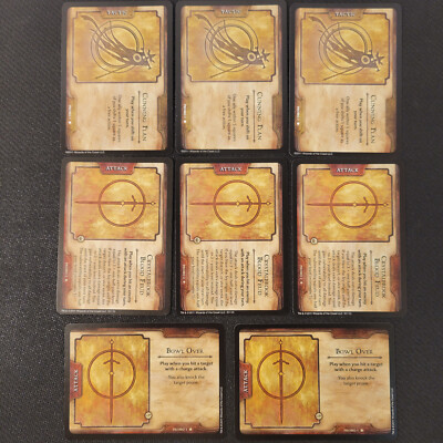 Dungeons & Dragons Fortune Cards Lot of 8 Promo Attacks & Tactic Cards