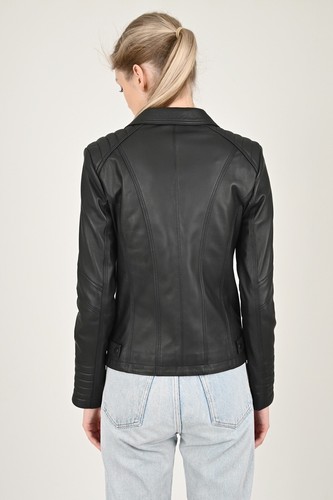 ALiN - Women's Leather Jacket Alexa: Jacket Size Measurements in the Picture - Afbeelding 7 van 8