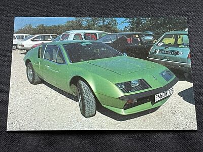 Alpine A310 V6 Super Car Card Rare 1970s Vintage From Japan F/S