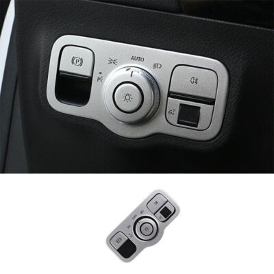 For Benz GLB 200 250 35 2020-2023 Silver Headlight Switch Control Button Sticker