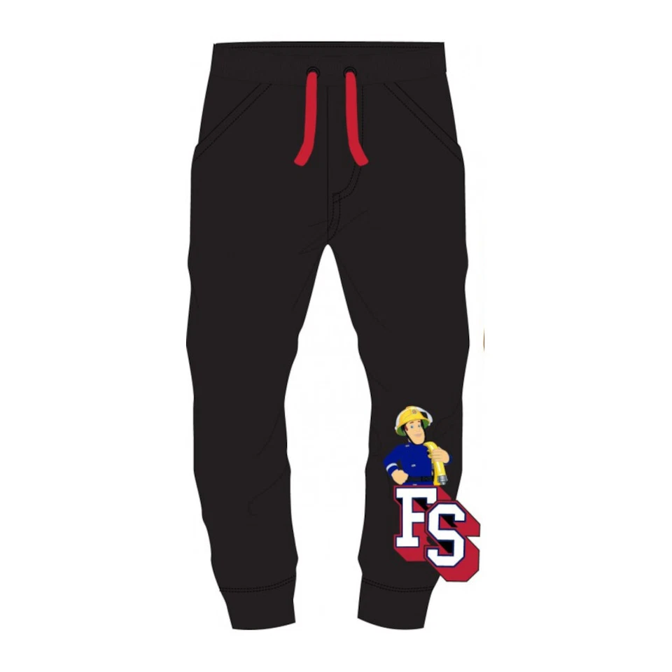 E PLUS M SP. Z O.O. Feuerwehrmann Sam Freizeithose / Jogginghose / Sporthose mit SAM Logo, schwarz