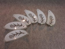 6 szklanych misek abażuru