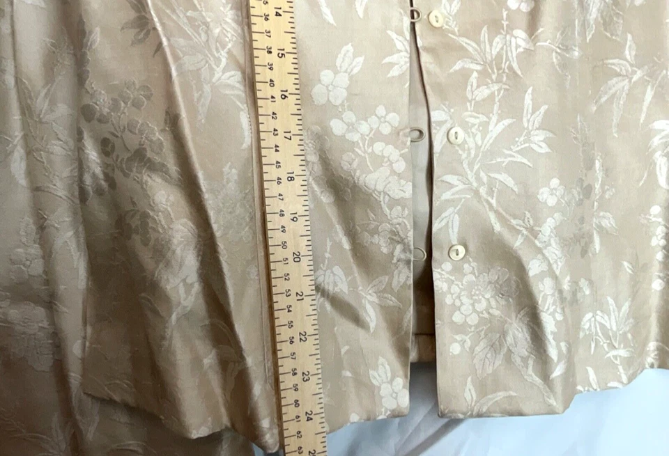 Camiseta sin mangas Jones New York 100 % seda estampado floral talla 14 pantalones talla 10 Foto 3 de 4