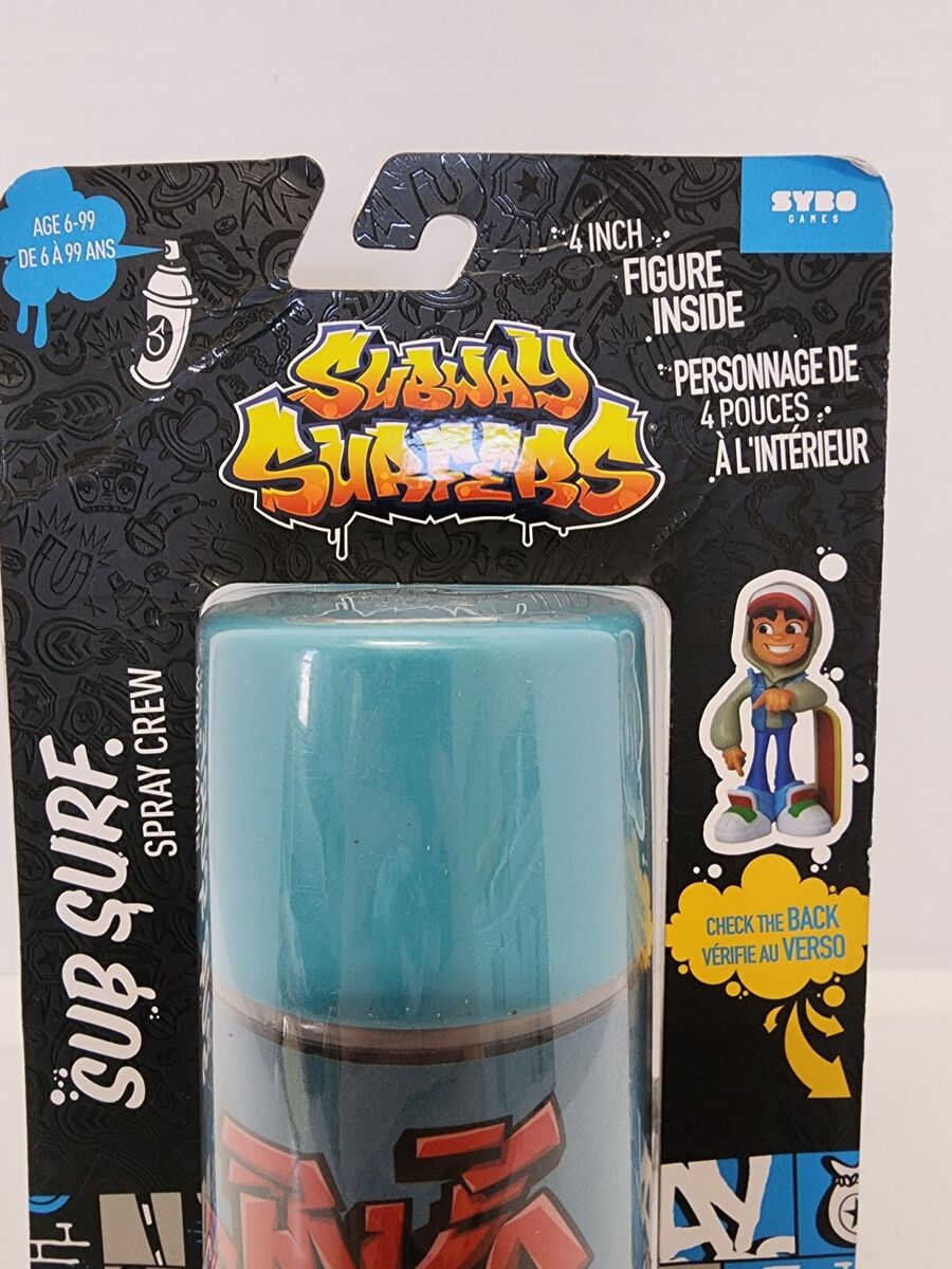 SUBWAY SURFERS Game Sub Surf Spray Crew 4 VINYL FIGURE Jake Spray Can  *NEW*