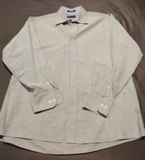 CHAPS Men’s Long Sleeve Gray Dress Shirt Large Neck16-16 1/2  Sleeve 32/33