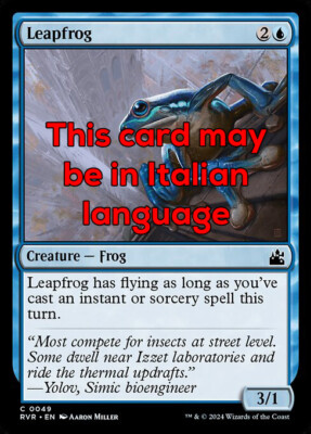 MTG LEAPFROG FOIL EXC - SPRINGENDER FROSCH 49 - RVR - MAGIC