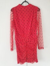 Red And Black Polka Dot Ladies Dress Size 12