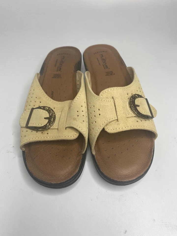 Flexus by Spring Step Women's Edella Beige Slide Sandal Size 9 US comfort Shoes - Image 2 of 4