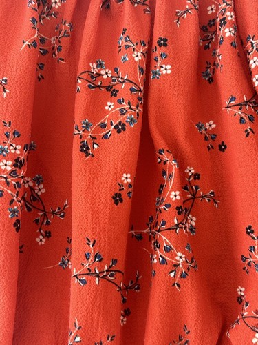 Princess Polly Red Floral Surplice Crop Top Sz 0 - Picture 7 of 8