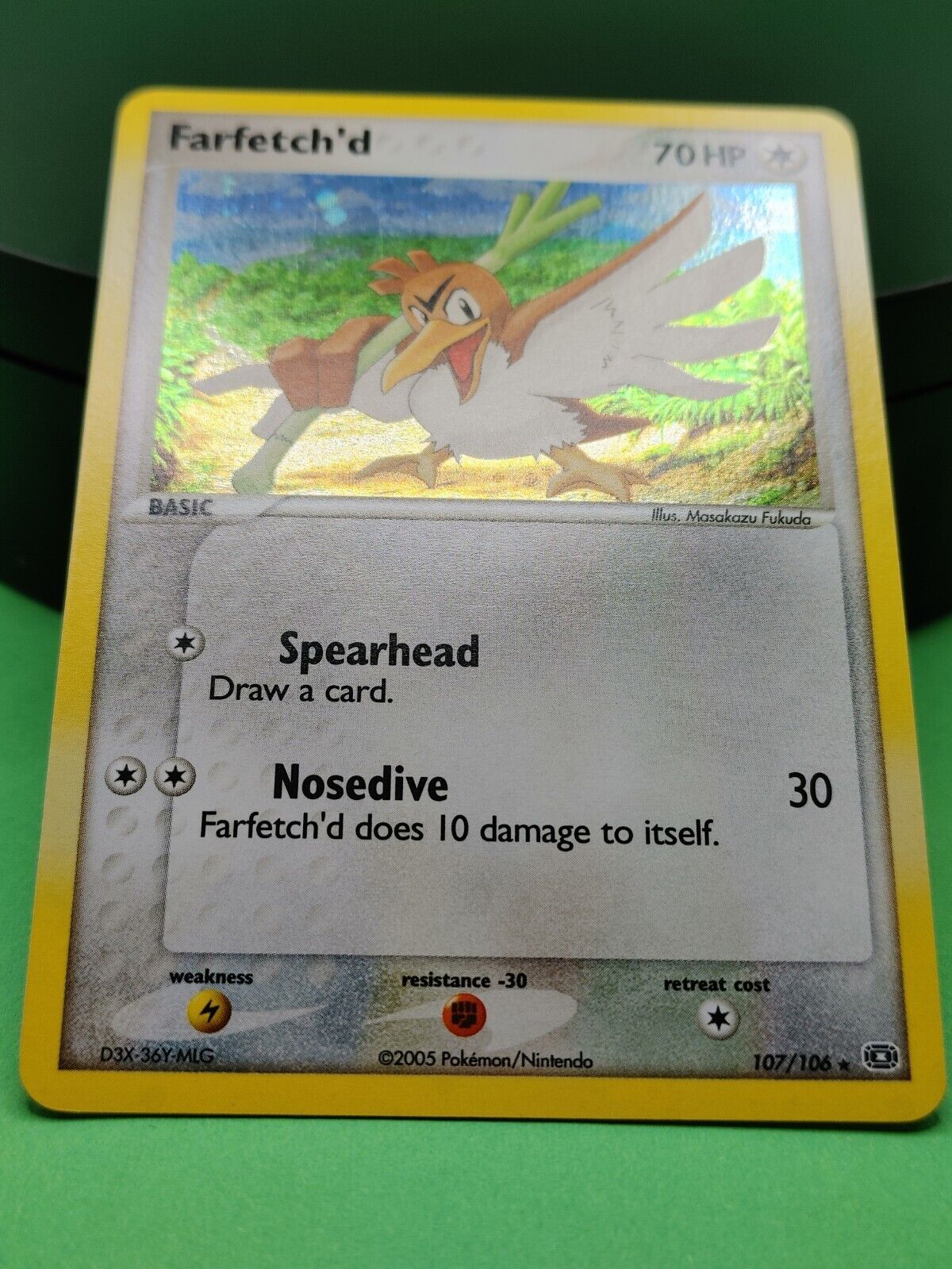 Farfetch'd 107/106 Holo Rare Secret Rare Ex Emerald Pokemon Card NM+  W/Tracking