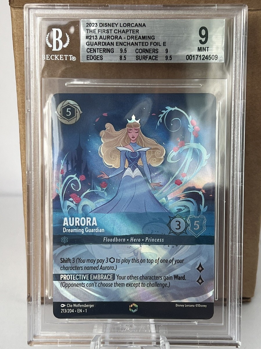 aurora lorcana card Dreaming Guardian Enchanted Custom Disney Display Case Cost Ink Aurora - Holding Court Disney