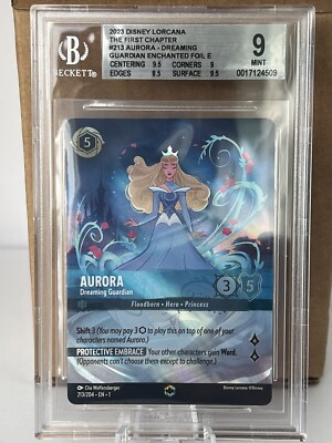 Lorcana Enchanted Aurora Dreaming Guardian #213 The First Chapter BGS 9 |  eBay