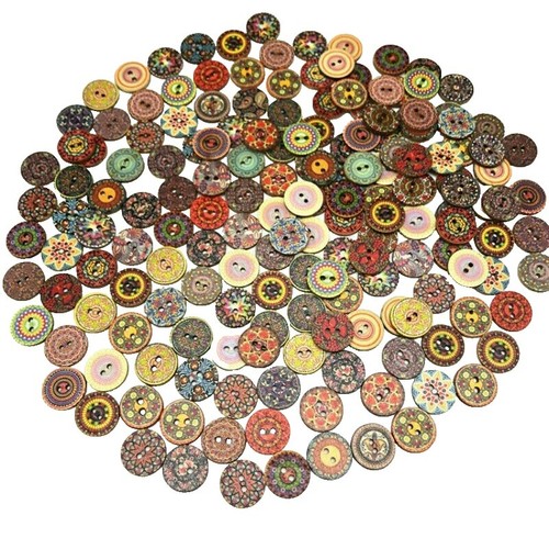 200 Piezas Mezcla De Resina De Botones Botón De Ropa De Niños DIY