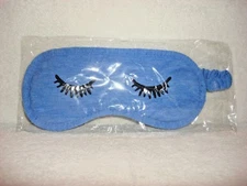 Bath Body Works Soft Blue with Black Eyelashes Sleep Mask