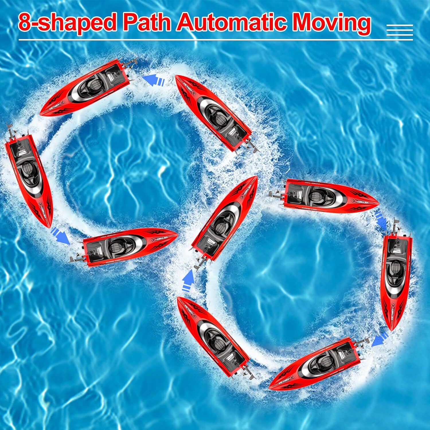 20 MPH RC Boot 2,4 GHz Brushless für Erwachsene RC Speedboot für Pool Lake