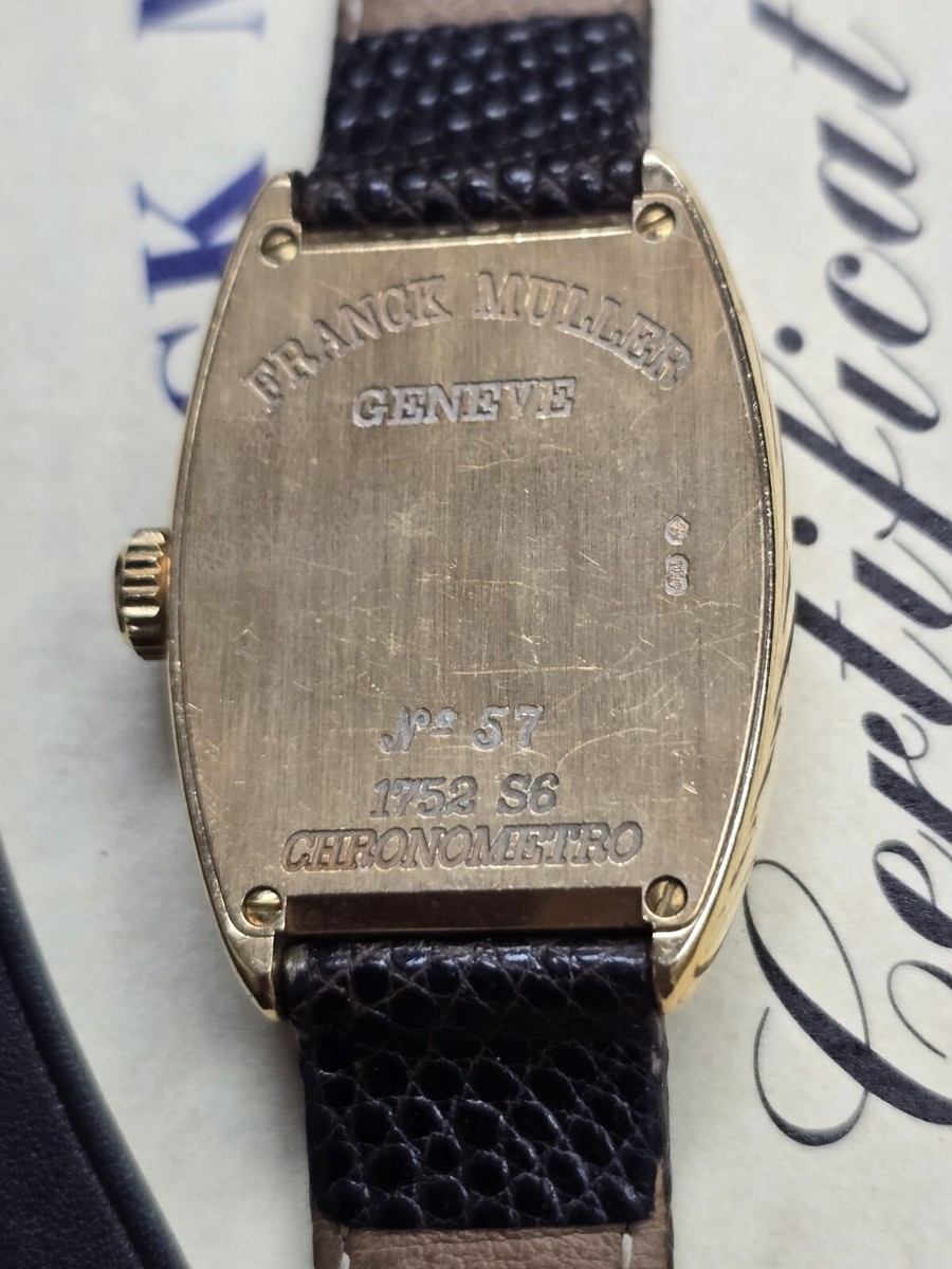 Franck Muller Cintree Curvex 1752 S6 18K Rose Manual Wind Strap