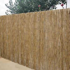 Reed Fence Screening Panel Natural Reed Roll for Outdoor Garden Privacy Decor