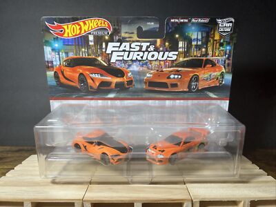 Hot Wheels Premium 2-Pack Fast & Furious 2021 Toyota GR Supra - Toyota Supra