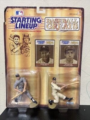 Mickey Mantle Joe DiMaggio 1989 Baseball Greats Starting Lineup New York Yankees