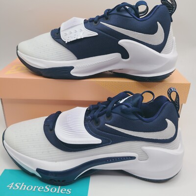 NEW Nike Men's SIZE 9 Zoom Freak 3 TB Promo Giannis White Navy