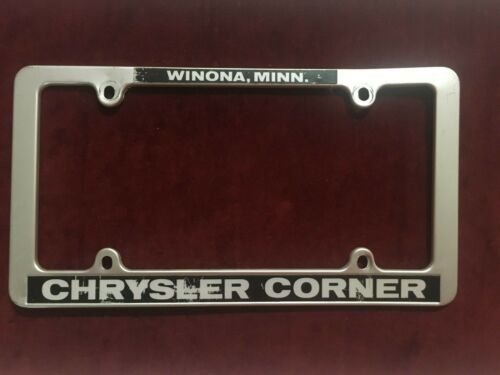 WINONA, MINN. CHRYSLER CORNER Vintage Dealer License Plate Frame / Price Drop - Picture 2 of 3