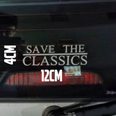 SAVE THE CLASSICS Youngtimer Oldtimer Auto Aufkleber Sticker Decal Autocollat