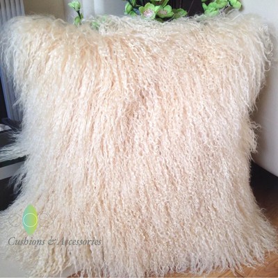 mongolian lambswool cushion