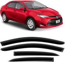 Tape-on Extra Durable Rain Guards for Toyota Corolla 2014-2019 Sedan, Window D